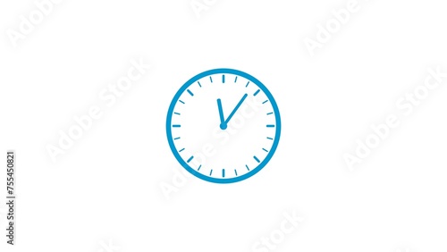Abstract new fast analog clock icon illustration.