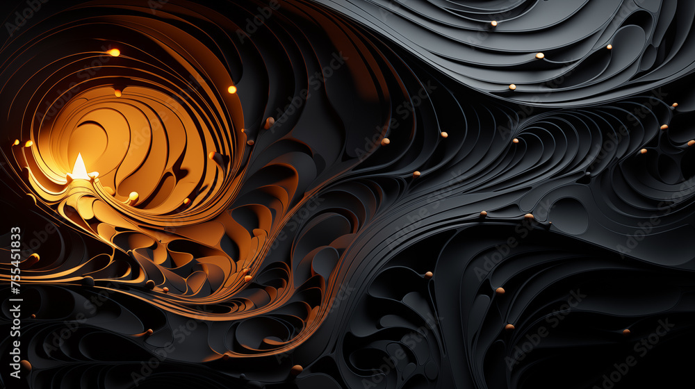 Dark fractal texture matte light behind Dark fractal texture matte light behind