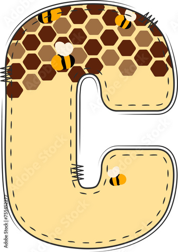 Bee Alphabet, bumblebee, honey bee alphabet,Letter,bee,honey,honey comp, font,typography,Number