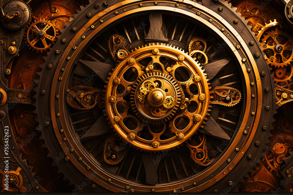 Steampunk Wall Art (PNG 6912x4608)