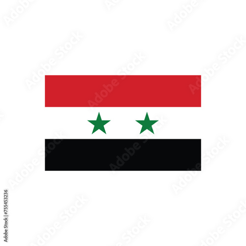 syria flag icon vector
