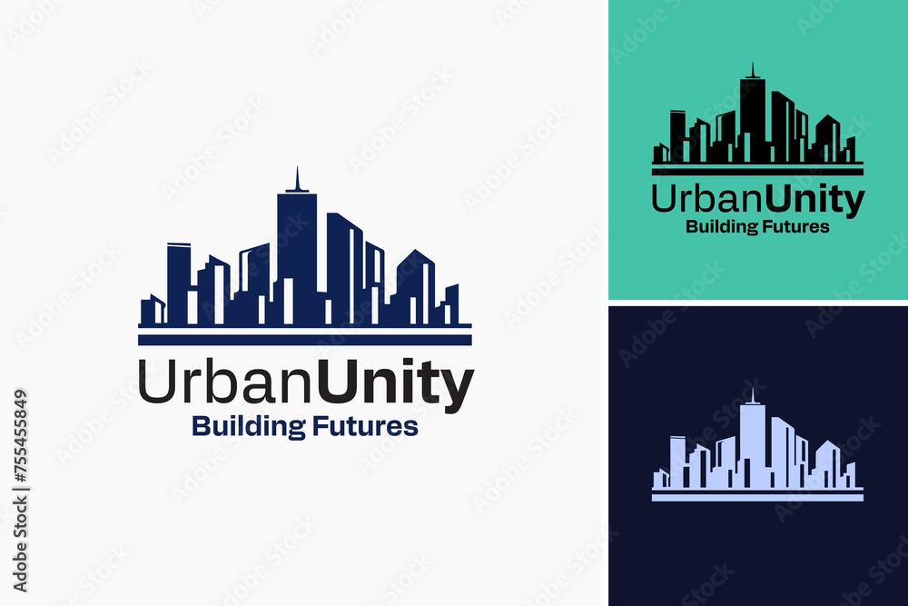 Logo for an urban development company. Suitable for business cards, websites, signage, and promotional materials in the real estate industry.