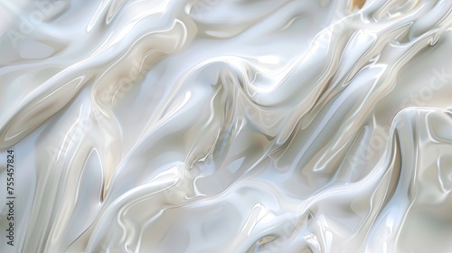 Elegant white cream flowing texture