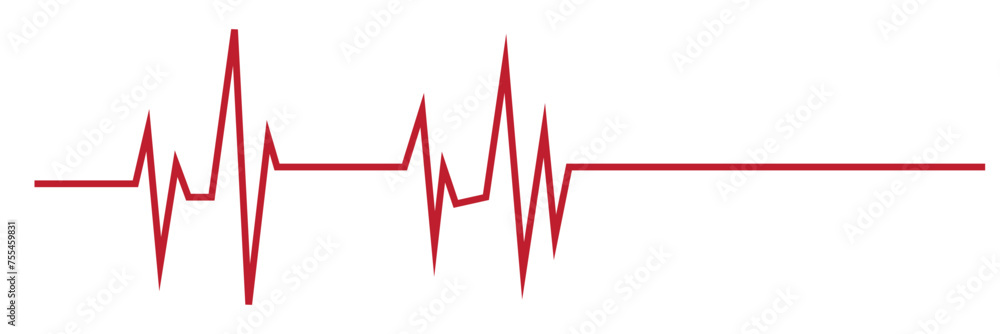 Red heartbeat line icon. vector file illustration. Red heartbeat line icon. vector file illustration.