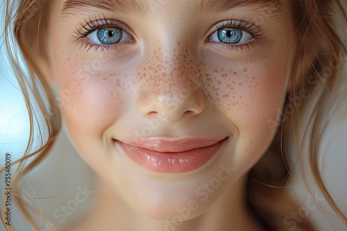 Close up portrait of a cute...