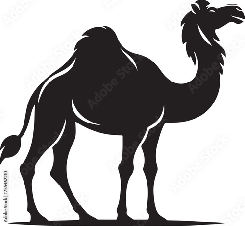 Arabian Camel silhouette Illustration Vector
