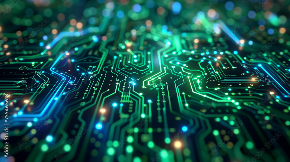 Abstract circuit board technology concept background Abstract circuit board technology concept background