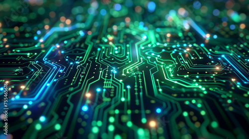Abstract circuit board technology concept background