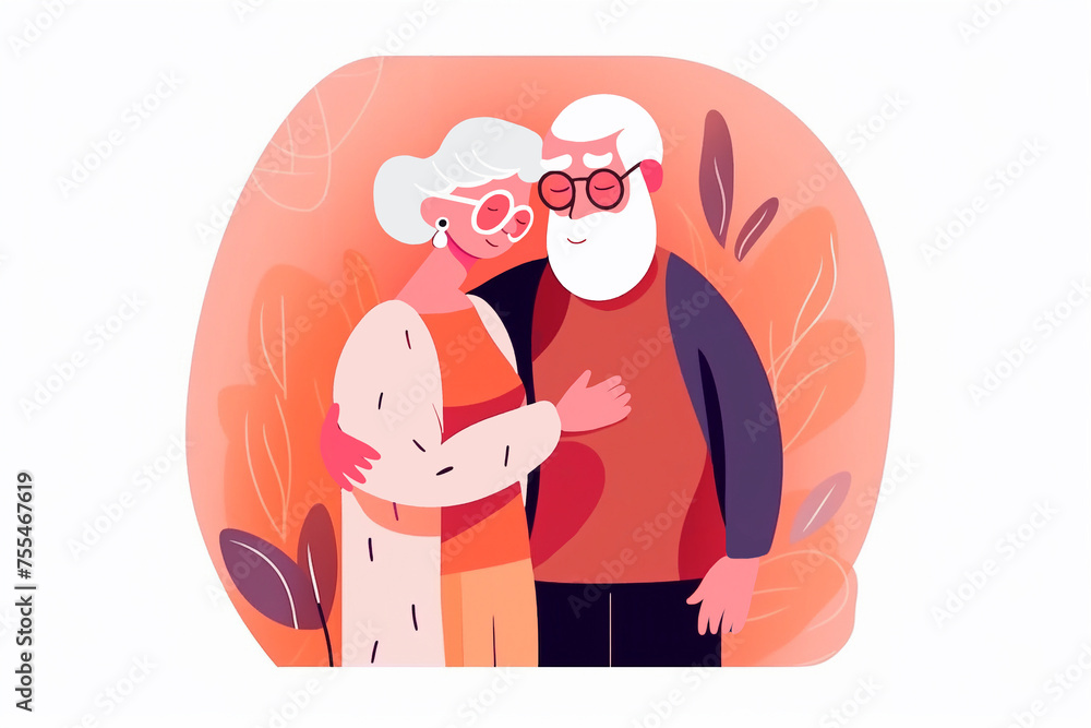 Stylish elderly man and woman in fashion casual clothing. Happy aged person in fashionable outfit.
Stylish elderly man and woman in fashion casual clothing. Happy aged person in fashionable outfit.