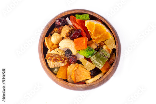 Mix of nuts and dried fruit...