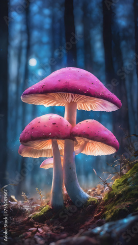 mushrooms in the forest