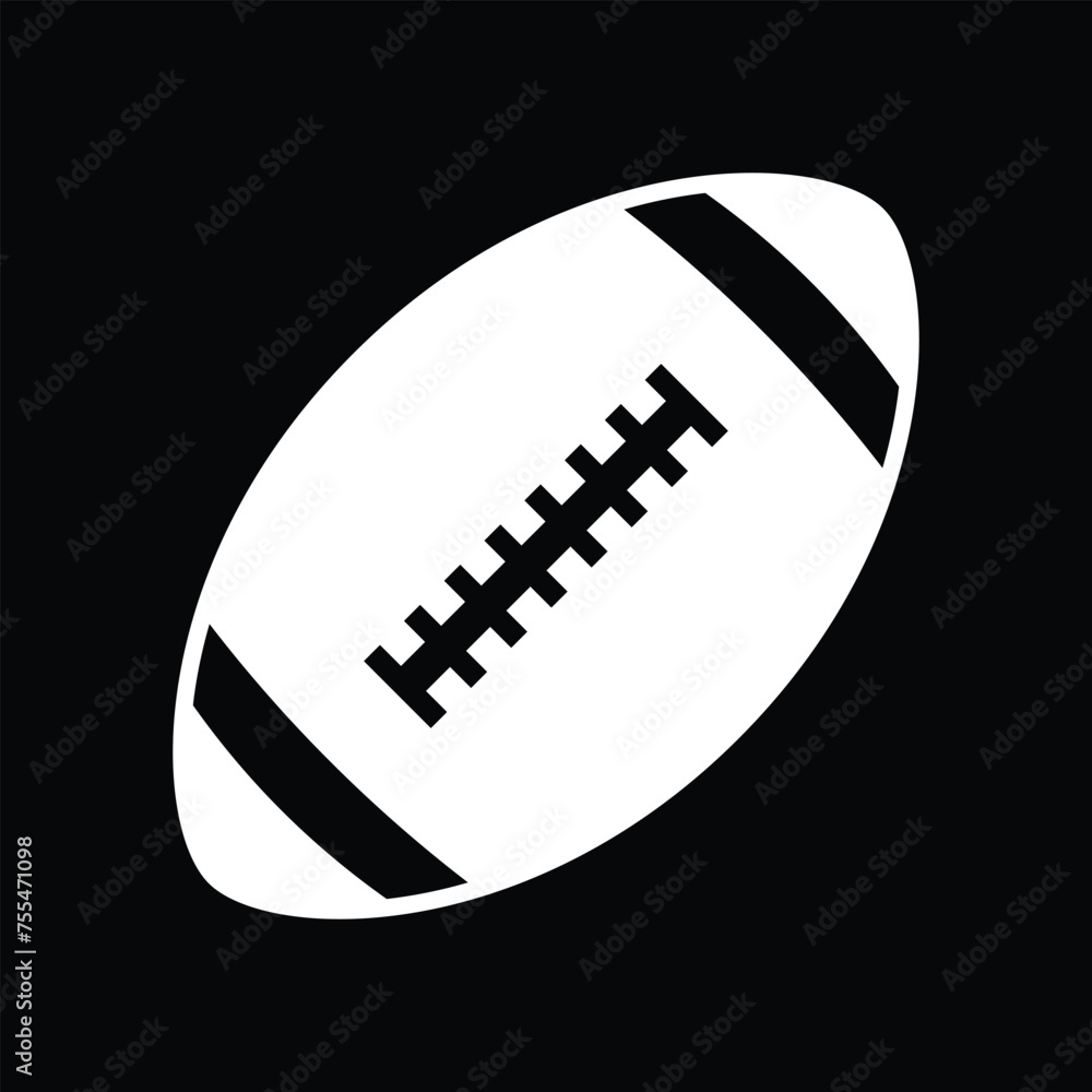 Fototapeta premium rugby ball icon 