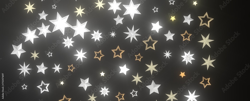 XMAS Stars - Glossy 3D Christmas star icon. Design element for holidays. - XMAS Stars - Glossy 3D Christmas star icon. Design element for holidays. -