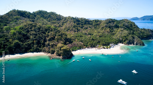 Drone shooting on the island of Tortuga Costa Rica.