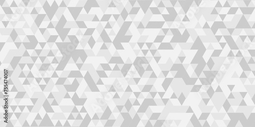 Vector geometric seamless technology gray and white transparent triangle background. Abstract digital grid light pattern gray Polygon Mosaic triangle Background, business and corporate background.