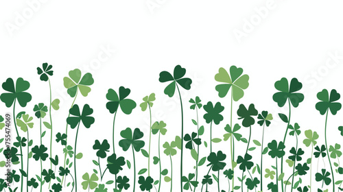 Happy st Patrick's day flat vector isolated on white background