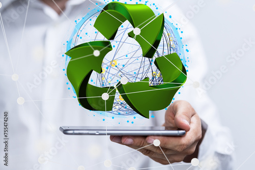 Recycle business digital. eco