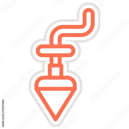 Plumb bob Vector Icon Design Illustration