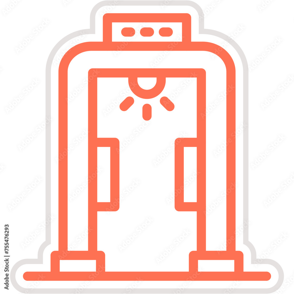 Metal detector Vector Icon Design Illustration Metal detector Vector Icon Design Illustration