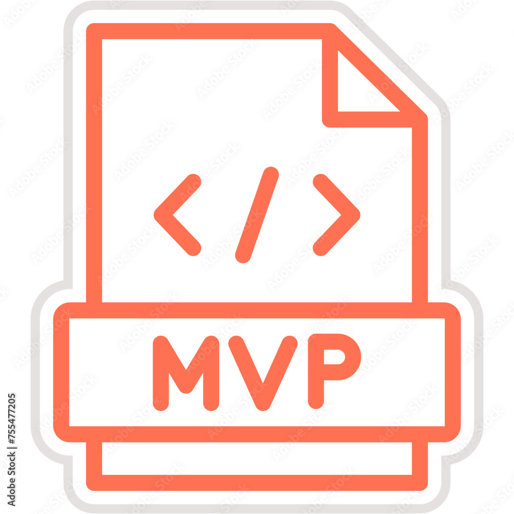 MVP Vector Icon Design Illustration MVP Vector Icon Design Illustration