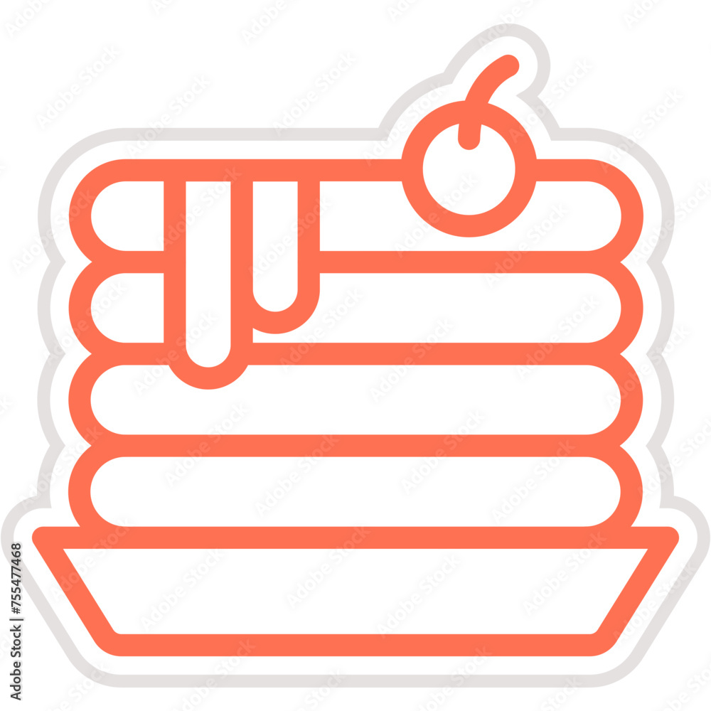 Pancake Vector Icon Design Illustration Pancake Vector Icon Design Illustration