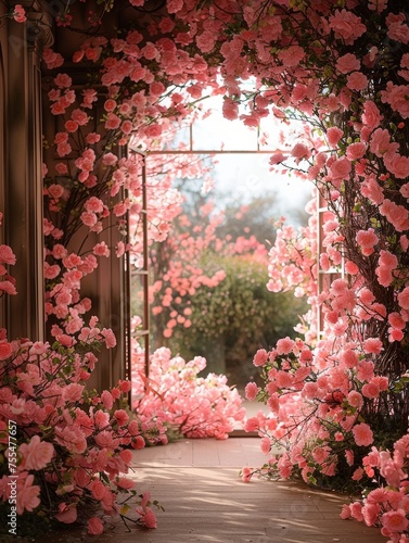 Garden pink flowers, Maternity Backdrop Overlays, Studio Backdrop Overlays