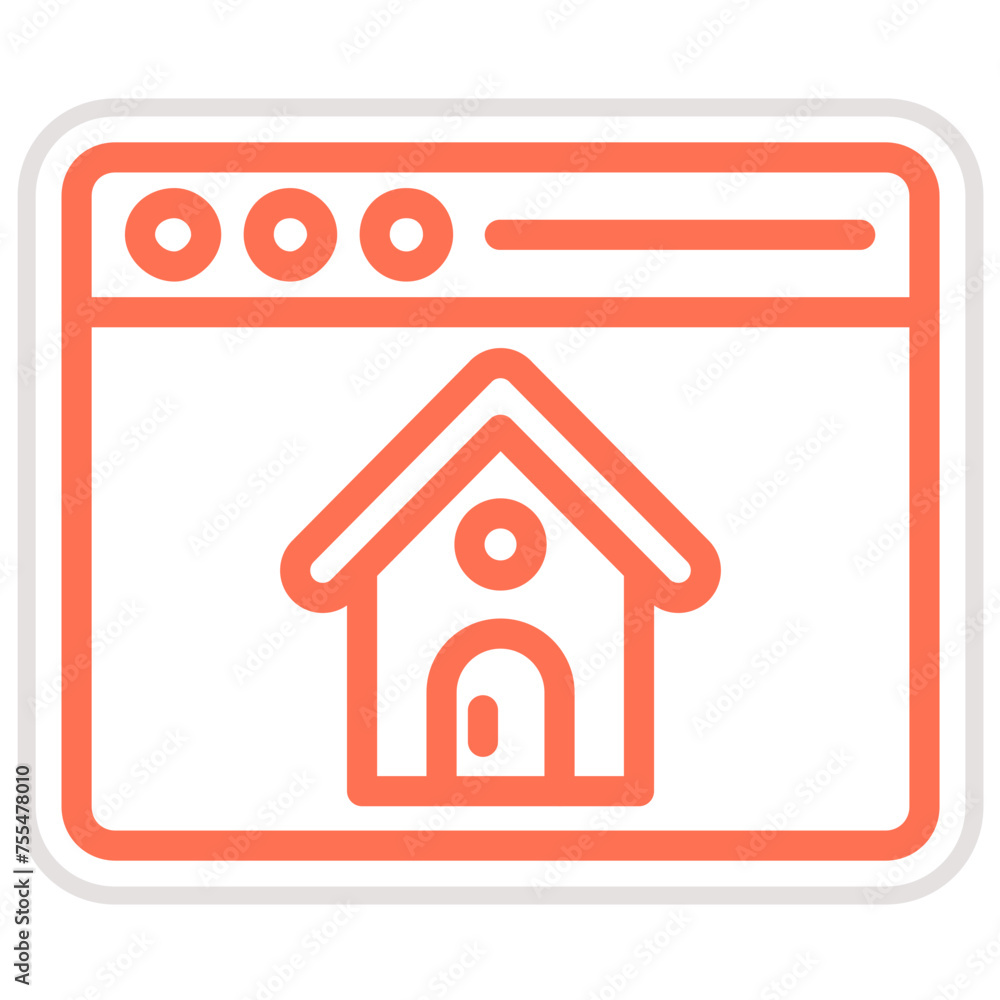 House browser Vector Icon Design Illustration