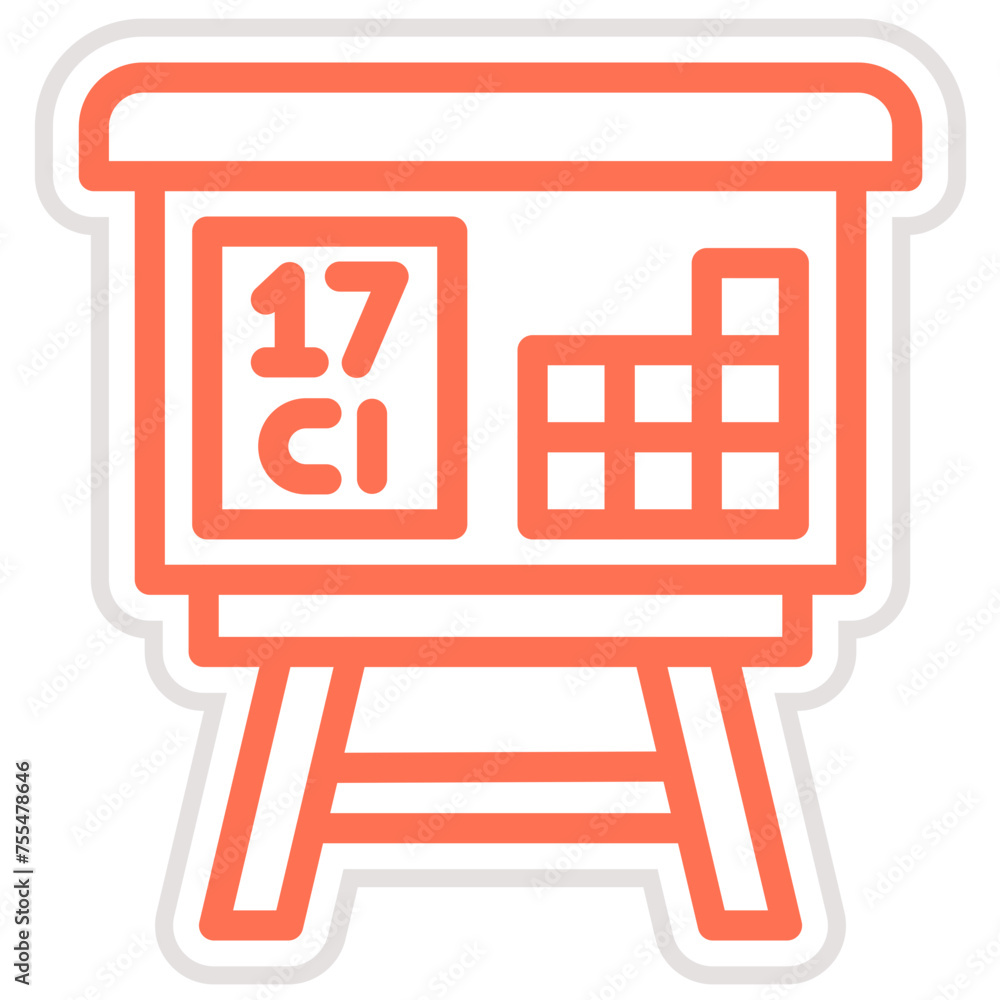 Periodic table Vector Icon Design Illustration Periodic table Vector Icon Design Illustration