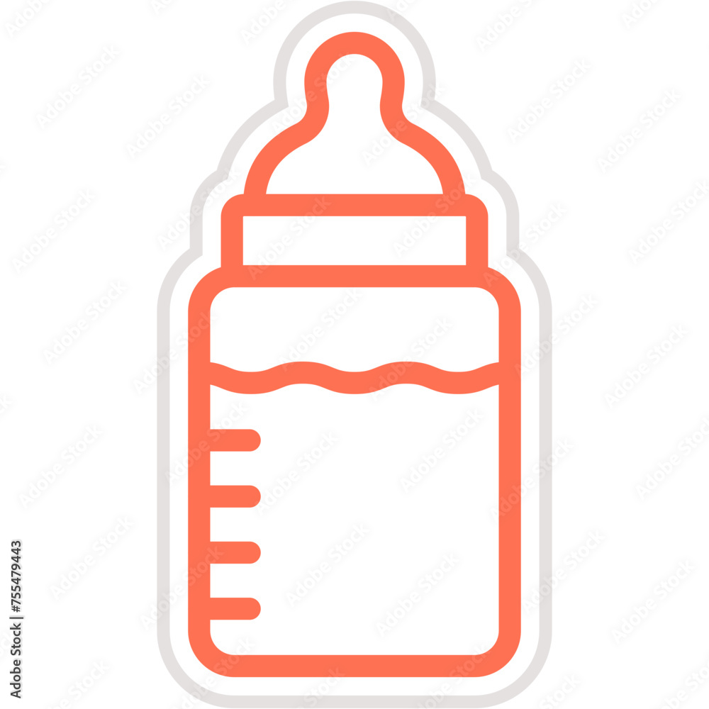Feeding bottle Vector Icon Design Illustration Feeding bottle Vector Icon Design Illustration