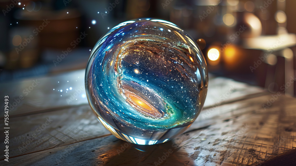 Galaxy in decoration, Generative AI Galaxy in decoration, Generative AI