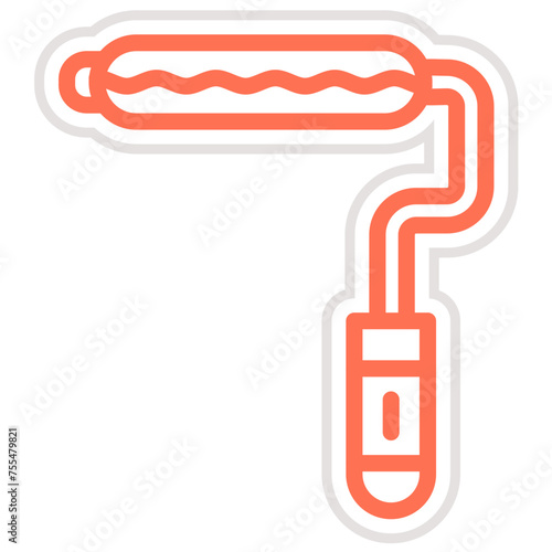 Paint roller Vector Icon Design Illustration
