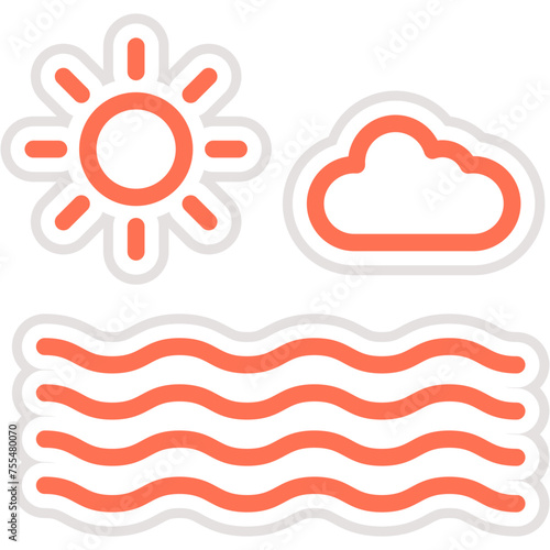 Sea Vector Icon Design Illustration