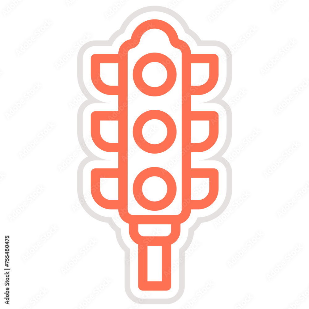 Traffic lights Vector Icon Design Illustration Traffic lights Vector Icon Design Illustration