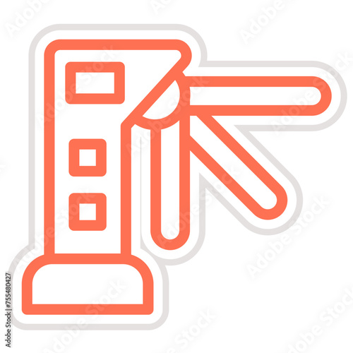 Turnstiles Vector Icon Design Illustration