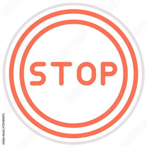 Stop Vector Icon Design Illustration