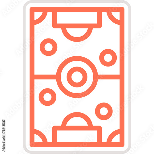 Soccer field Vector Icon Design Illustration