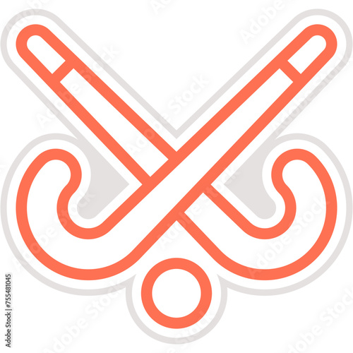 Hockey Vector Icon Design Illustration