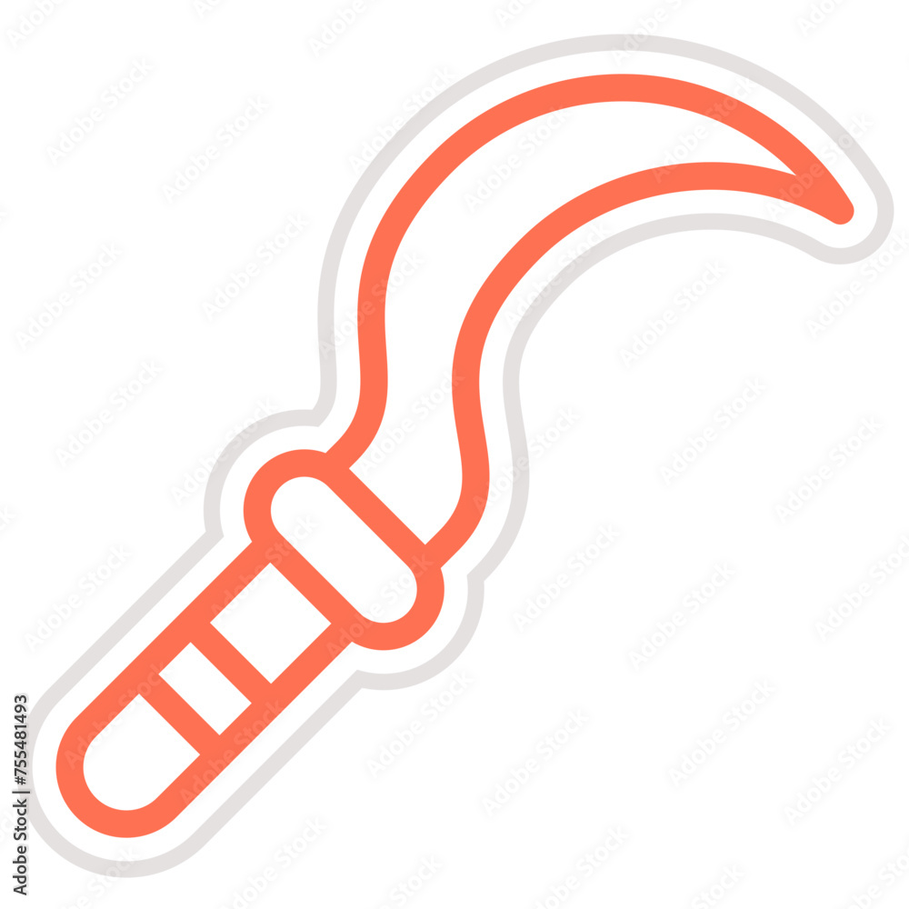 Sickle Vector Icon Design Illustration Sickle Vector Icon Design Illustration