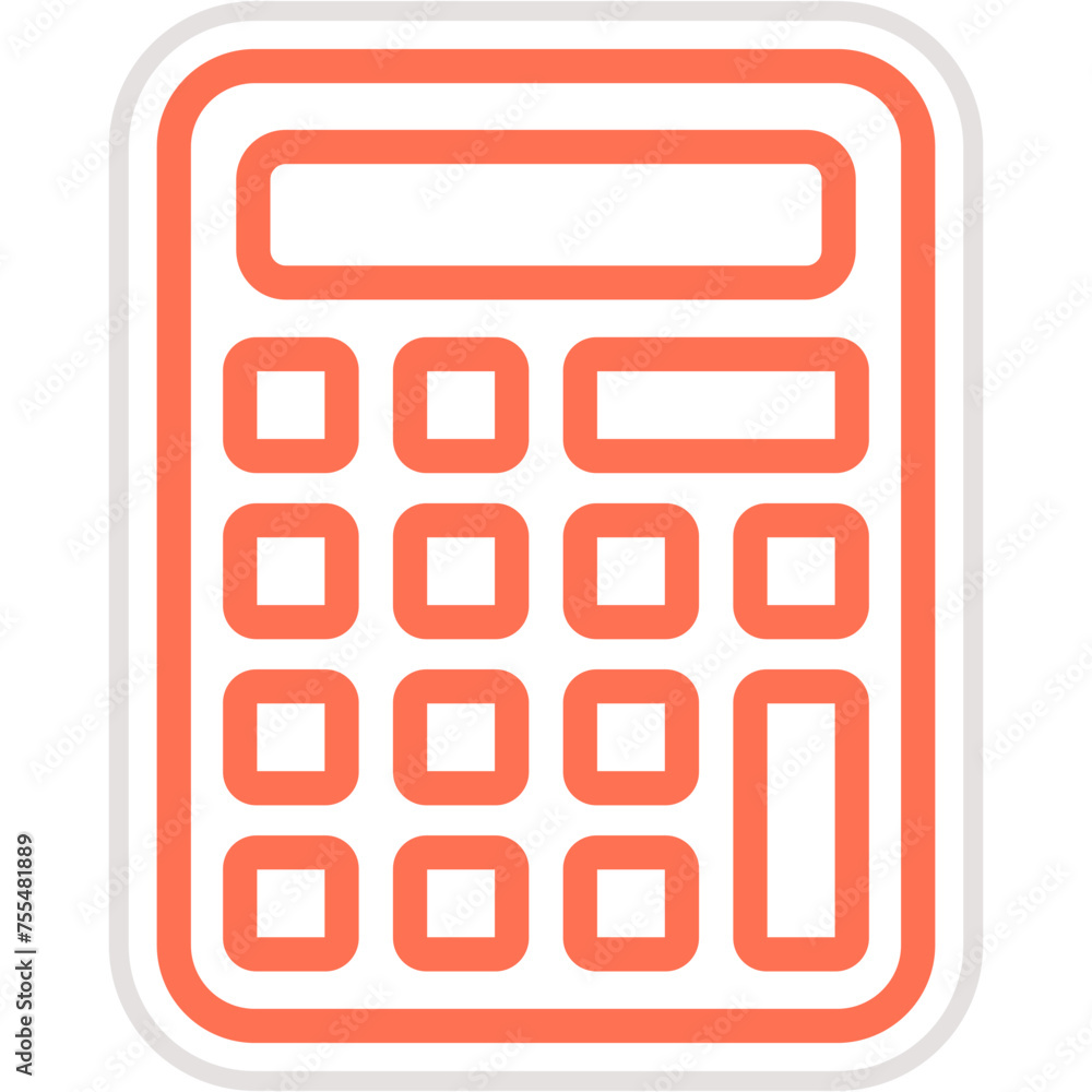 Calculator Vector Icon Design Illustration Calculator Vector Icon Design Illustration