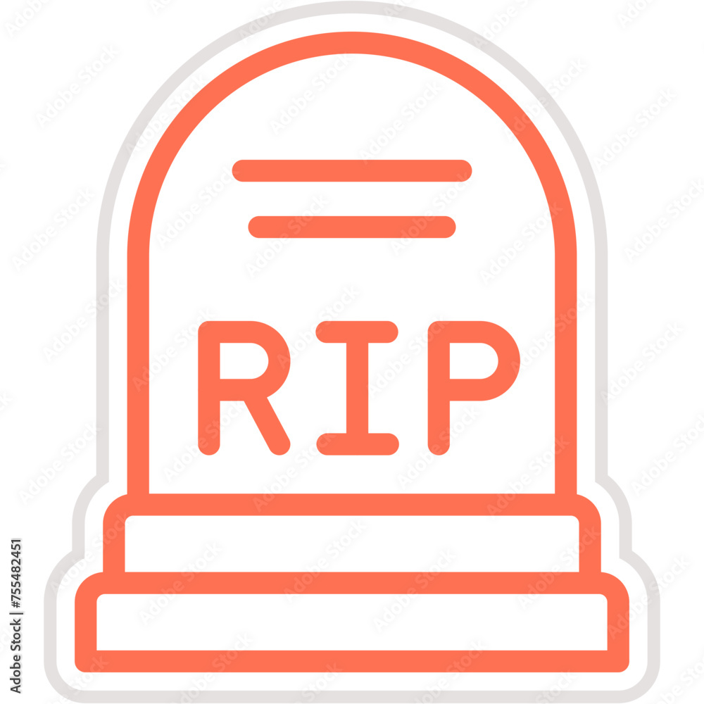 Cementery Vector Icon Design Illustration