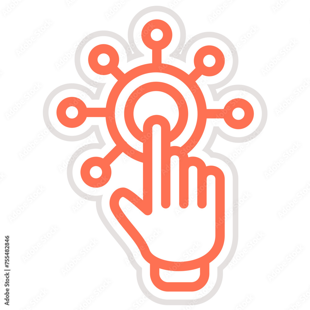 Interactivity Vector Icon Design Illustration Interactivity Vector Icon Design Illustration