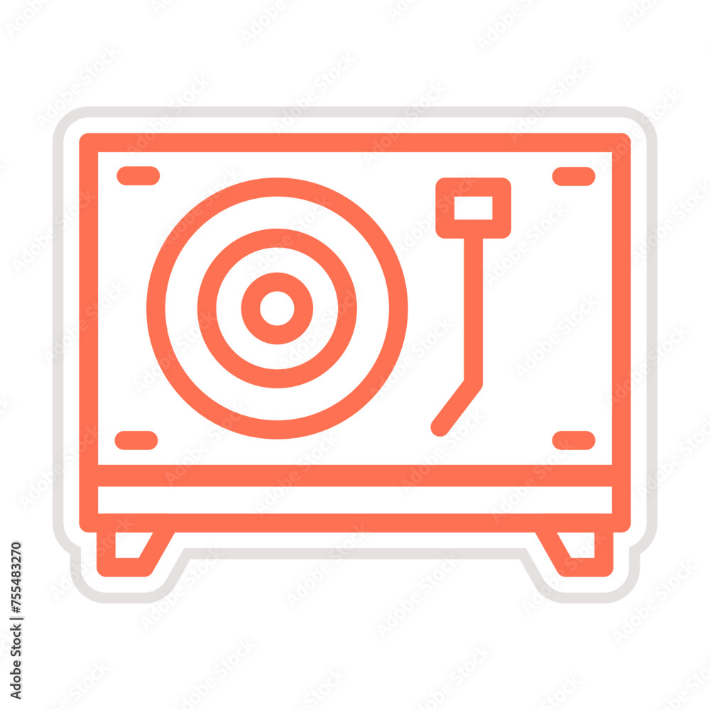 Turntable Vector Icon Design Illustration Turntable Vector Icon Design Illustration