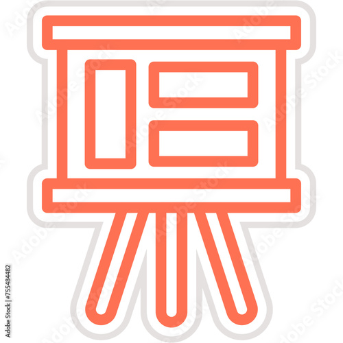 Story board Vector Icon Design Illustration
