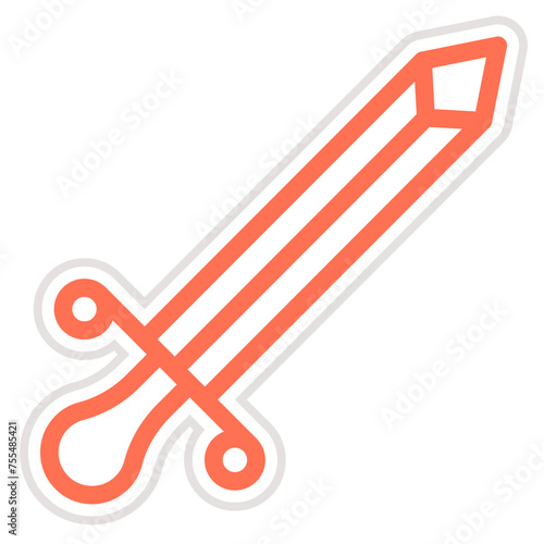 Sword Vector Icon Design Illustration