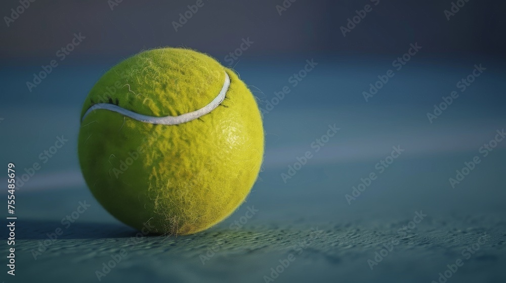 A simple depiction of a tennis ball