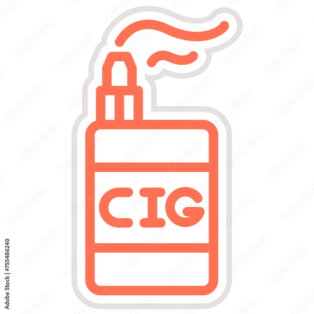 Electronic cigarette Vector Icon Design Illustration Electronic cigarette Vector Icon Design Illustration