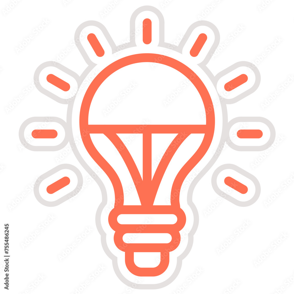 Led bulb Vector Icon Design Illustration Led bulb Vector Icon Design Illustration
