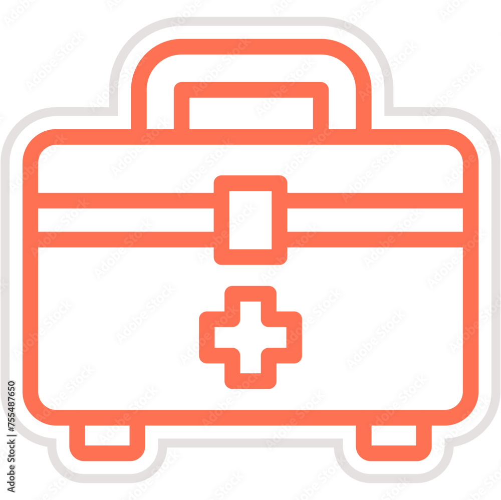 Emergency Kit Vector Icon Design Illustration Emergency Kit Vector Icon Design Illustration