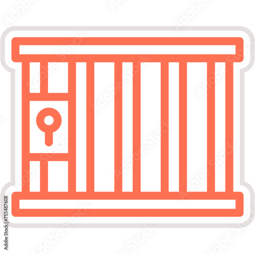 Jail Vector Icon Design Illustration