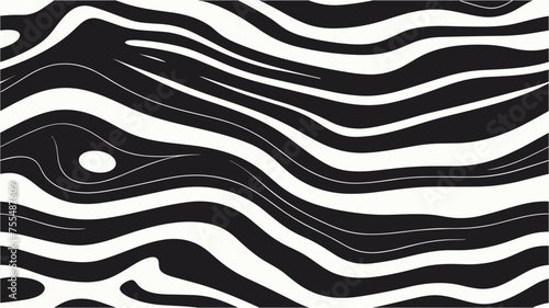 Watercolor. Vector animal skin print. Waves. Zebra ornament. Vintage background. Line pattern. Contemporary graphic design. Seamless.